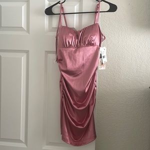 Mauve body-con dress